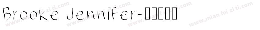 Brooke Jennifer字体转换